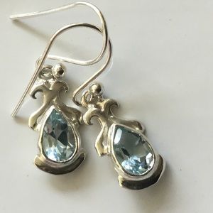 Blue Topaz Earrings